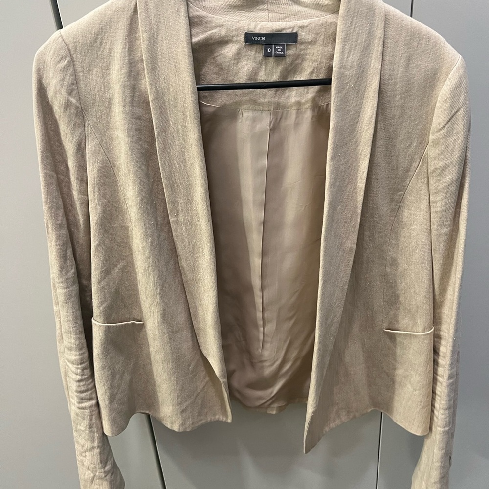 Vince linen blend blazer